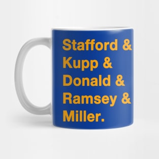 2021 LA Rams Gold Mug